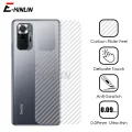 5pcs Soft 3D Carbon Fiber Back Film For Xiaomi Redmi Note 11S 11T 11 10S 9T 9S 9 8T 10T 10 8 Pro Plus Max Rear Screen Protector. 