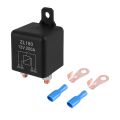 12V 200A Relay Car Truck Engine Automobile Boat Car Starter Heavy Duty Split Charging ZL180 with 2 Pin Footprint + 2 Terminal - [1 Set]. 
