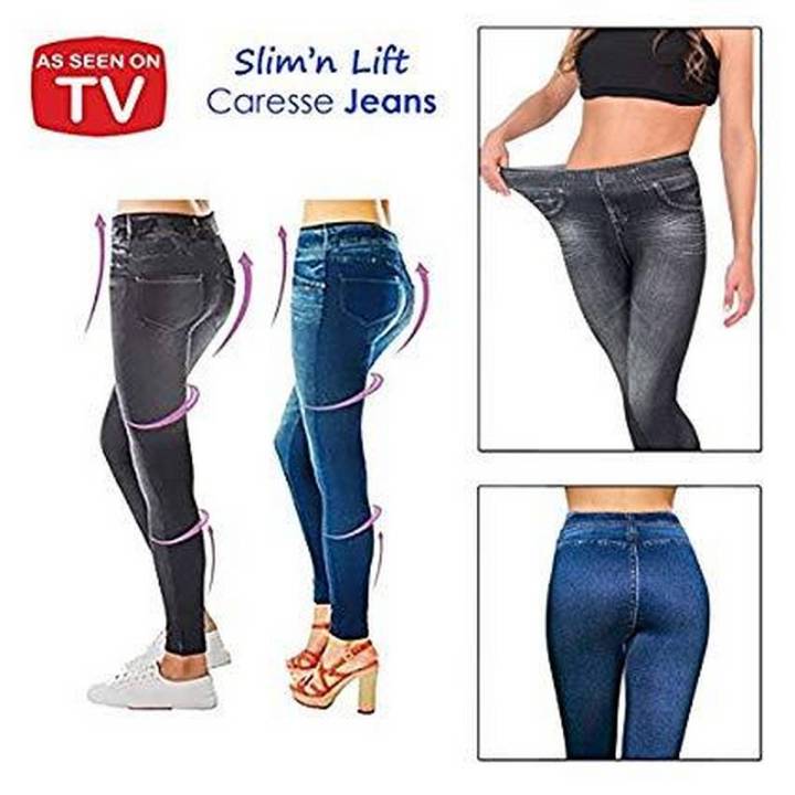 Slim%20N%20Lift%20Caresse%20Jeans%20Women's%20Slim%20Fit%20High%20Waist%20Denim%20Jeans%20-%20Image%203