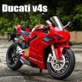 model bike 1/12 Ducati Panigale V4S Alloy Racing Cross-country Motorcycle Model Simulation Toy Street Motorcycle Model Collection Kids GiftParty Tableware. 
