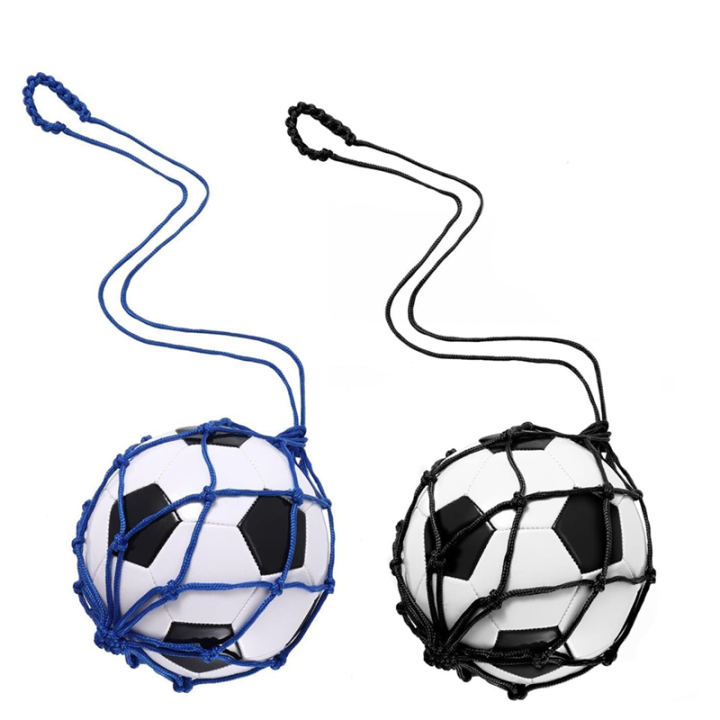 2PCS Football Kick Trainer, Soccer Return Trainer Net ,Black+Blue