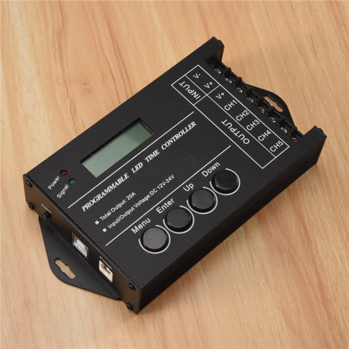 TC420%20Time%20programmable%20RGB%20LED%20Controller%20DC12V-24V%205%20Channel%20LED%20Timing%20dimmer%20-%20Image%203
