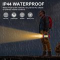 Solar USB Rechargeable Handheld Flashlight With COB Side Light,4 Modes Waterproof LED Searchlight for Camping Power Outages. 