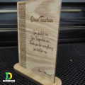 Wooden Award Design Gift For Office Table, Wooden Customized Gift For Teacher. 