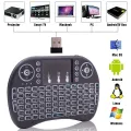 Mini Wireless Keyboard with Touchpad, 2.4Ghz Wireless Mini Handheld Remote Control Keyboard with Rechargeable Battery by Gecen Compatible with, Smart TV, HTPC, PS3,etc.. 