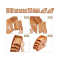 1 PCS Wooden Invoice Bill Storage Rack Desktop Paper Organizer File Holder Document Letter Sorter Tray Mail Rack. 