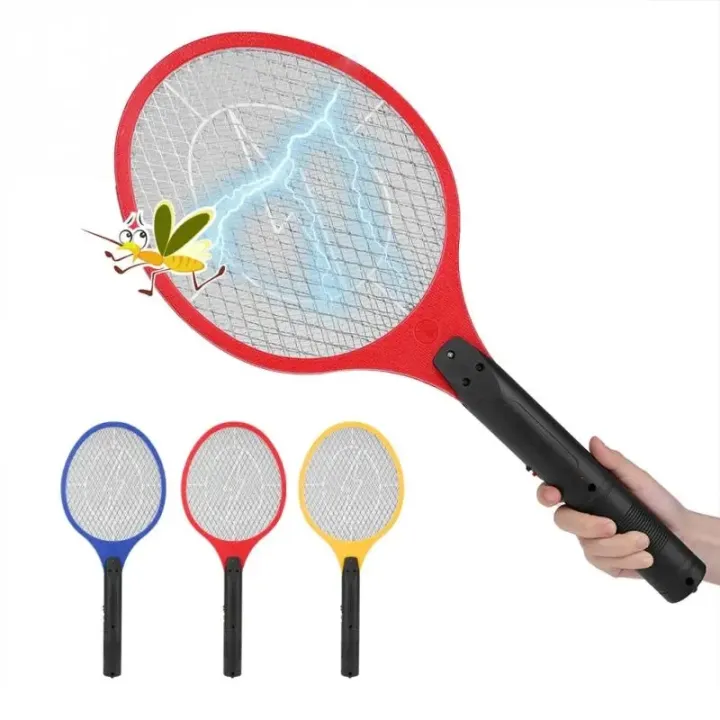 Tennis Racket Against Insaects Electric Fly Swatter Rechargeable Bug Zapper Tennis Racket with Safe to ...