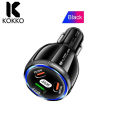 KOKKO Car Charger Fast Charging 90W USB Charger 2 PD USB C 1 USB A Car Charger For Smartphones Tablets Video Game Controllers. 