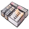 3Pcs/set Underwear Drawer Organizer Storage Box Foldable Closet Organizers Drawer Divider Storage Boxes for Underpants Socks Bra. 