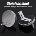 2Pcs/set Stainless Steel Toilet Seat Hinges Toilet Seat Cover Base Fixing Hinges Bathroom Accessories. 