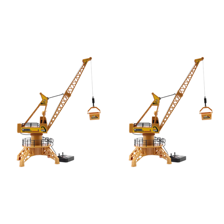 JINMY 2X Rc Remote Control Simulation Crane Construction Toys Rc Crane Tower Rc Truck Model Toys 360 Degree Rotate