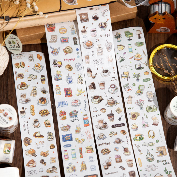 Die-Cut Washi Tape Mini Life for Scrapbook Decor & Reusable Journal for ...