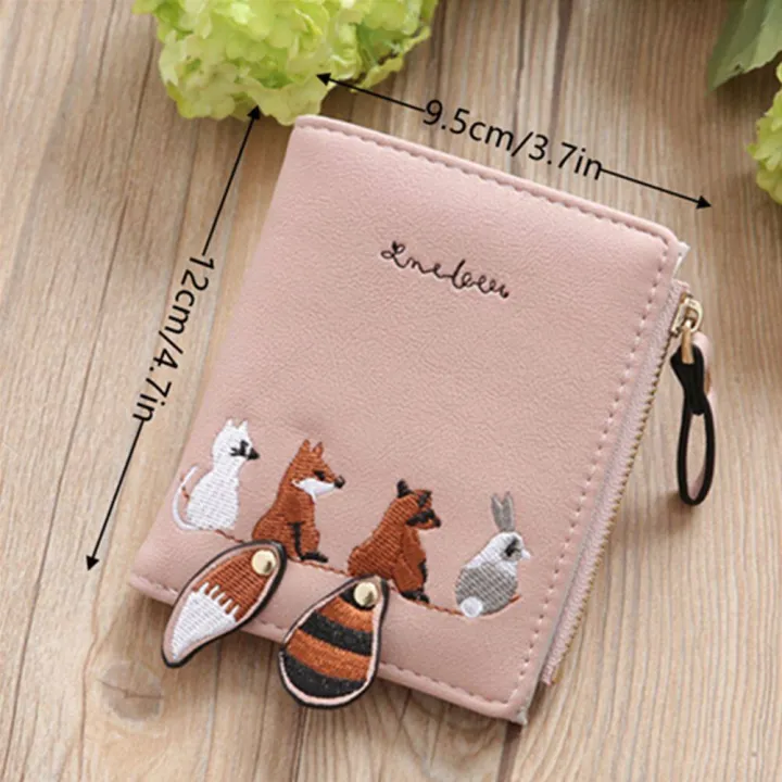 1%20x%20Animal%20Print%20Short%20Wallet%20New%20Cute%20Animal%20Print%20Embroidered%20Short%20Wallet%20High%20Quality%20PU%20Leather%20Small%20Purse%20Cartoon%20Wallets%20Zipper%20Mini%20Coin%20Card%20Holder%20for%20Girls%20Student%20-%20Image%202