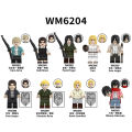 Compatible with LEGO Attack on Titan Eren Ymir Arnie Mikasa Pika Minifigures Building Blocks Toys WM6204. 