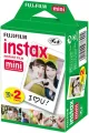 Fujifilm INSTAX Mini Instant Film 2 Pack = 20 Sheets (White) for Fujifilm Mini 8 & Mini 9 Cameras. 