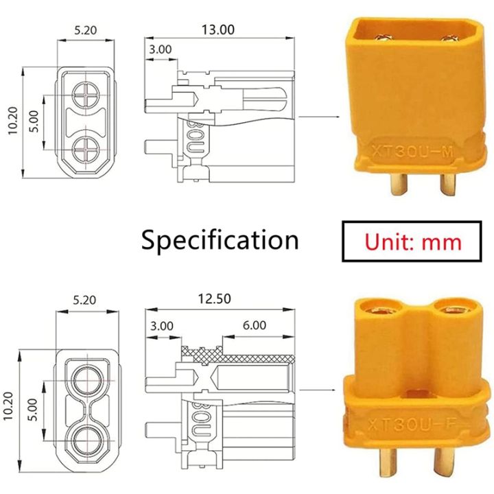 XT30%20Male%20Female%20Battery%20Connectors%20XT30U%20Male%20Female%20Connectors%20-%20Image%204