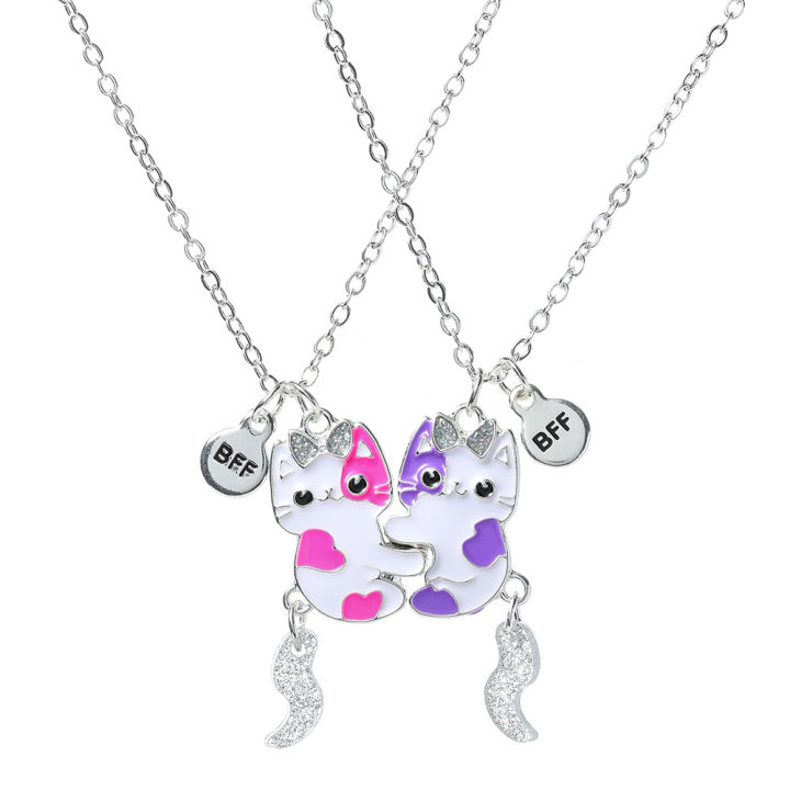2PCS/Set%20Cartoon%20Pendant%20Couple%20Necklaces%20Chain%20Best%20Friends%20Necklace%20BFF%20Friendship%20Children's%20Jewelry%20Gift%20for%20Girls%20-%20Image%202