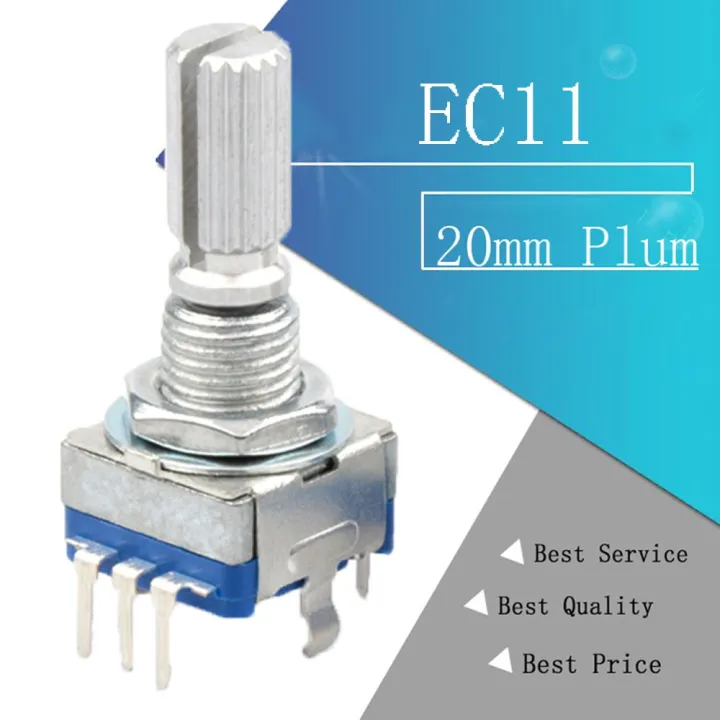 5PCS%205Pin%20with%20Push%20Button%2020%20Position%20Digital%20Potentiometer%20Coding%20Switch%20Rotary%20Encoder%20EC11%20-%20Image%207