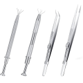 Multipurpose Tweezers Jewelry Tool Gem Holder Diamond Jewelry Tweezers Set of 4 Extra Fine Tweezer. 