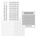 Zishfas 100 Day Challenge 100 Day Money Saving Challenge Binder Kit Planner Notebook Set for Transparent Cash Envelopes. 