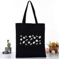 Contemporary Crossbody Bag Quirky Hand-carried Bag Printed Tote Bag Casual Shopping Bag Daisy Print Handbag. 