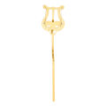 KOKKO Saxophone Marching Clamp-on Clip Holder Lyre With Bent Stem Portable Metal Music Clip Musical Instrument Accessories. 