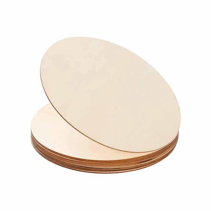 10PCS Natural Wood Pieces Slice Round Unfinished Wooden Discs for Crafts Centerpieces DIY Christmas Ornaments 5.9inch