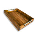 Wooden Serving Tray with Handles/ High-Grade Nadun Serving Tray Wooden Tea Breakfast Tray. 