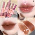 1pcs Double Head Waterproof Lip Gloss Matte Velvet Lipgloss Long Lasting Lips Glaze Red Tint Liquid Lipstick Korean Makeup. 