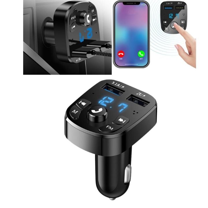 Dual%20USB%20Multifunction%20Car%20Bluetooth%20MP3%20Player%20Wireless%20FM%20Transmitter%20Modulator%20Car%20Kit%20USB%20Car%20Charger%20-%20Image%202