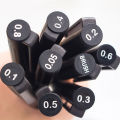 9 Micro-Pen Precision Fineliner Waterproof Archival Ink Pens Fine Point Line Pen for Art Watercolor Sketching Anime Manga Office Documents Art Drawing Supplies. 