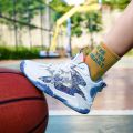 Kobe Summer Mesh Breathable Basketball Shoes Male Primary and Secondary School Students Older Boys Friction Sound Low Top Sneaker. 