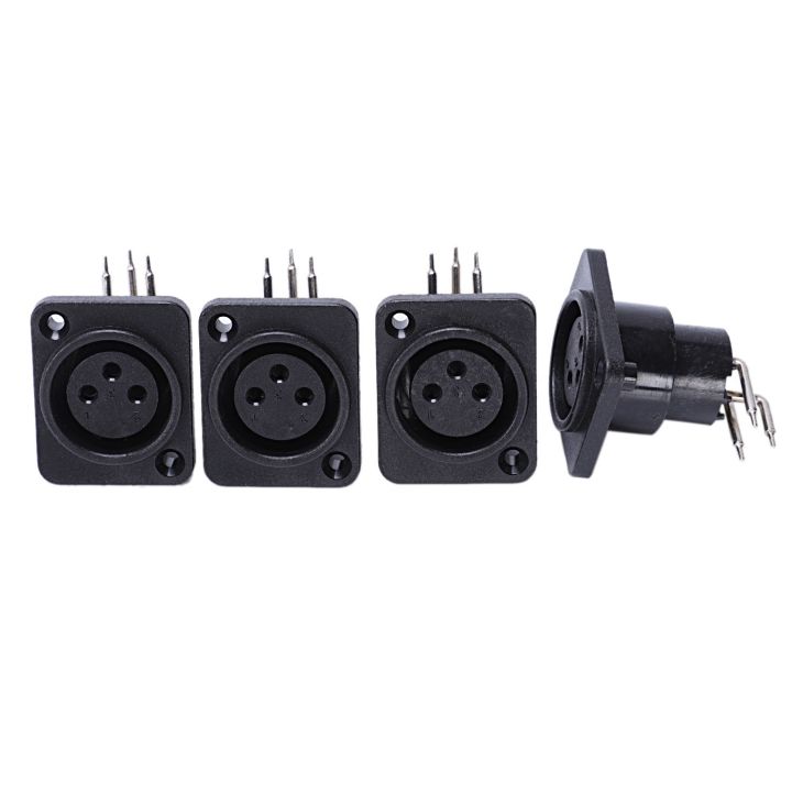 20%20Pcs%20Black%20XLR%20Connector:%2010%20Pcs%20Male%20Plug%20Straight%20Terminal%20Panel%20Mounted%20Connector%20&%2010%20Pcs%203%20Pin%20Female%20Jack%20Panel%20Mount%20Chassis%20PCB%20Socket%20Connector%20-%20Image%207