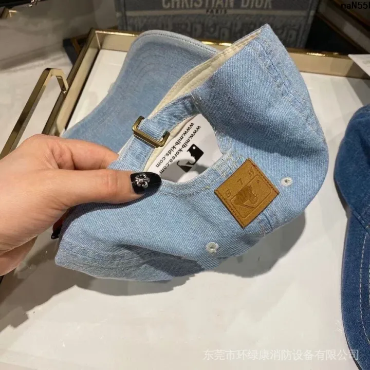 Same%20Material%20NY%20Team%20Jin%20Yangji%20Yaman%20Hat%20New%20Style%20Logo%20Hole%20Baseball%20Cap%20Denim%20New%20Men%20and%20Women%20Baseball%20Cap%20%EF%B9%91%20-%20Image%203