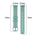 For Fitbit Inspire3 Solid Color Silicone Watch Band, Size:S Size. 