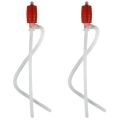 2Pcs Universal Fuel Transfer Siphon Pump - Large Squeezing Syphon for Lawn Mowers & Manual Pumping Petrol, Water,Alcohol. 