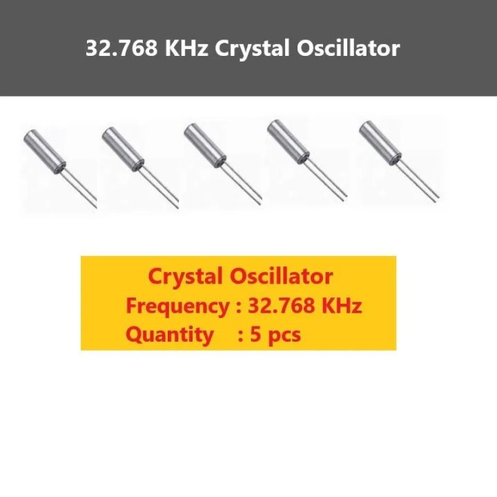 5 pcs of 32.768 KHz Crystal Oscillator