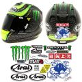 AGV SHOEI helmet sticker Waterproof reflective Motorcycle sticker Locomotive sticker Electric car Decoration Magic claw Arai Lens Decoration. 