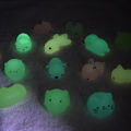 5PCS Novelty Luminous Squishy Toys Cute Cartoon Animal Decompression Toy Creative Stress Relief Pinch Toys Children Gifts YULING. 