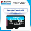 Kingston Canvas Go! Plus microSD Card 128GB Memory Card 64GB Class10 TF Card 256GB 512GB UHS-1 carte sd memoria for Smartphone. 