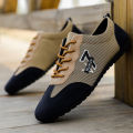 IELGY men's low top korean style breathable canvas shoes. 