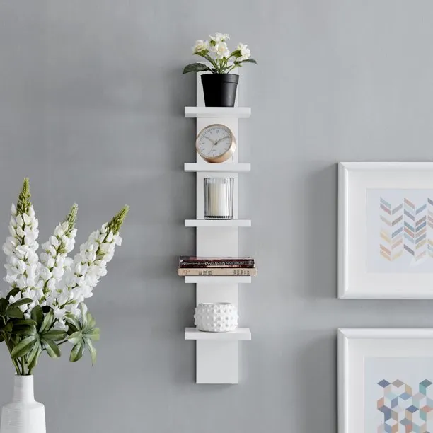 VTEC FURNITURE Modern Wall Rack / Wall Shelf / 5- Tier Wall Rack / Floating shelf