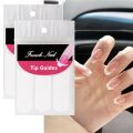 2 Sheets White French Manicure Strip Nail Art Form Fringe Tip Guides Sticker DIY Line Tips Decoration Tool. 