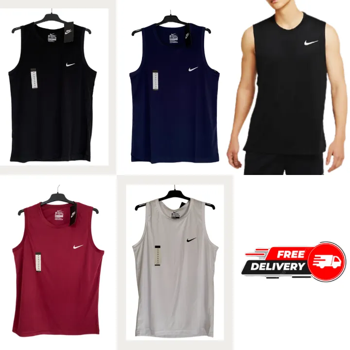 Nike Pro Dri-Fit Men's Arm Cut Skinny Sleeveless Shirt Men's Tank Tops Sports Gym