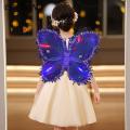 Kids Costume with Light-up Wings Butterfly Wings Luminous Vibrant Colors Fine Workmanship Kids Dress-up for Festivals Parties Birthdays Light-up Butterfly Wings. 