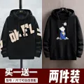 New Spring and Autumn Sweater Men's Hooded Thin Loose Comfortable Korean Style Pullover Long Sleeve T T-shirt Boy Student Bottoming Shirt. 