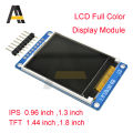 IPS TFT Display 0.96/1.3/1.44/1.8 inch IPS 7P SPI HD 65K Full Color LCD Module ST7735 Drive IC 80*160 For Arduino. 