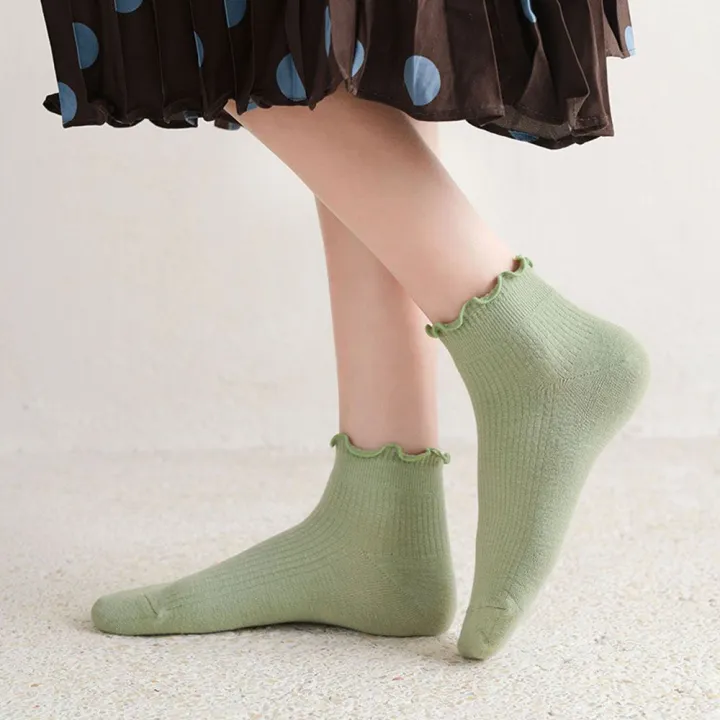 Kawaii%20Spring%20Summer%20Super%20Thin%20Cotton%20Ankle%20Short%20Women's%20Socks%20Boat%20Socks%20Frilly%20Ruffle%20Socks%20-%20Image%208