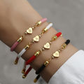 New Classic A-Z Heart Initial Letter Bracelet Women Simpel Adjustable Colorful Rope Bracelet For Women Jewelry Gift. 