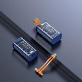 1688 Punk Mecha Transparent Power Bank Fast Charging with Built-in Cable 10000 mAh Large Capacity Portable Power Bank. 